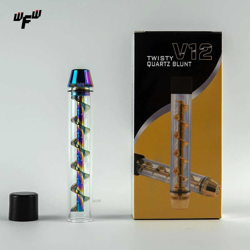 V12 Custom Logo Twisty Blunt Pipe Set for Men Women Adults