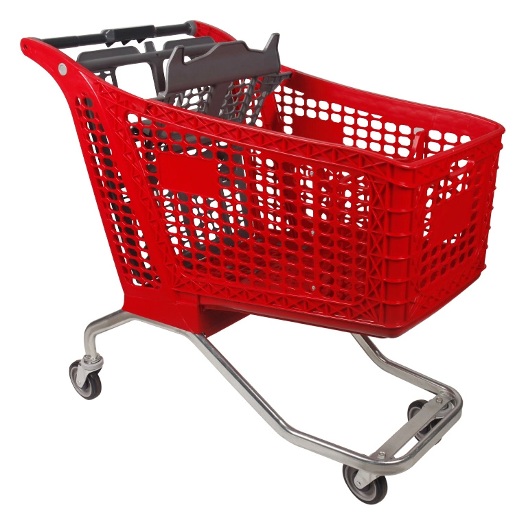 Top Quality Plastic Basket Shopping Cart