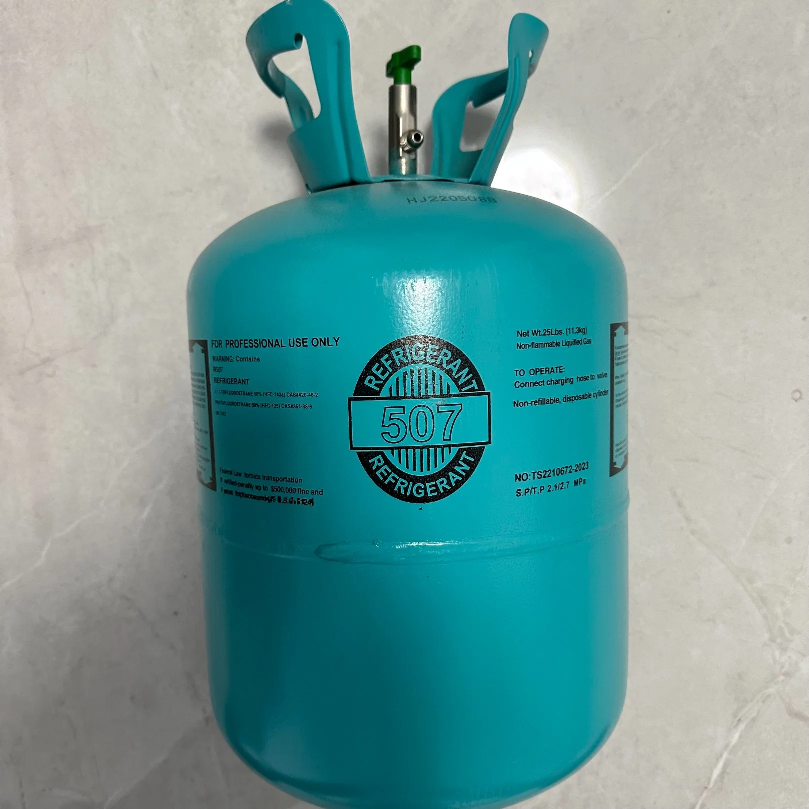 Hot Sale Refrigerant Gas R507 with High quality/High cost performance  Net Weight 11.3kg