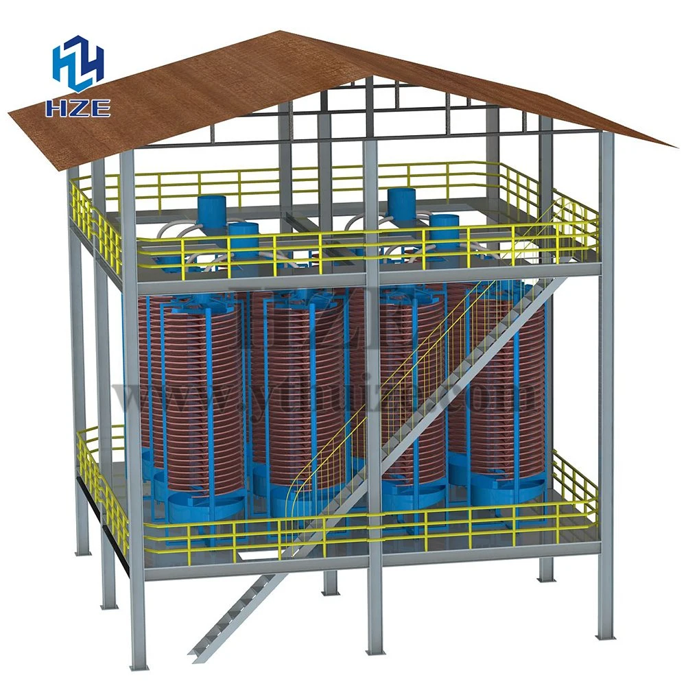 Nugget Recovery Machine Spirals of Separation Process