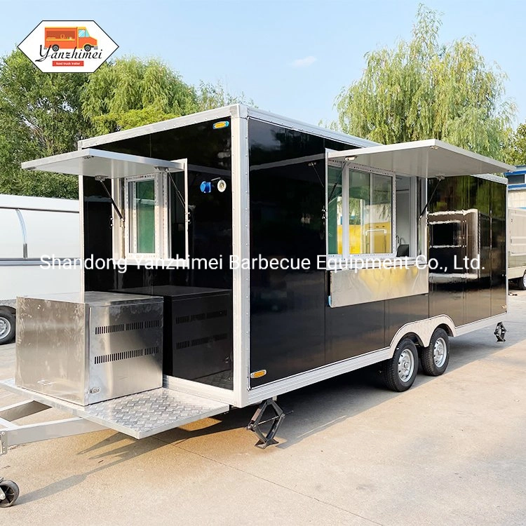 Factory Directly Supply Towable Food Truck Double Axles Food Trailer