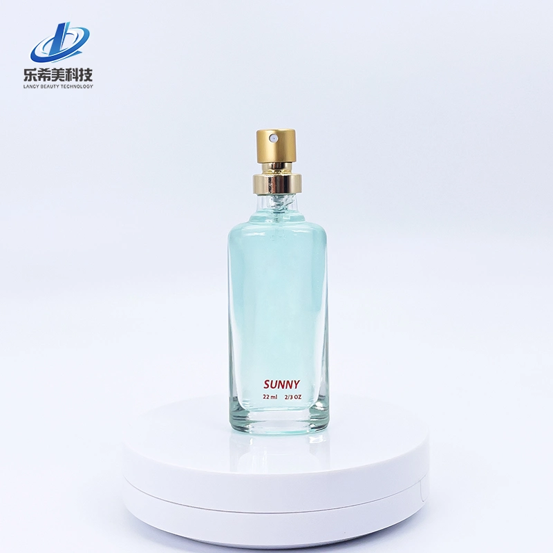 100ml Empty Glass Perfume Bottle Column Bottle Mist Pump Sprayer Bottle Cosmetic Package