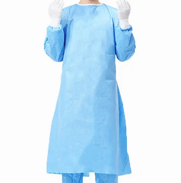 Disposable Isolation Gown Work Wear PPE Coveralls Water Resistance Gowns Safety Clothing