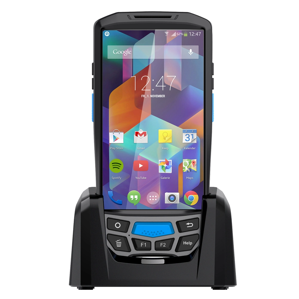 Scanner de codes-barres PDA portable Android avec lecteur UHF NFC Bluetooth