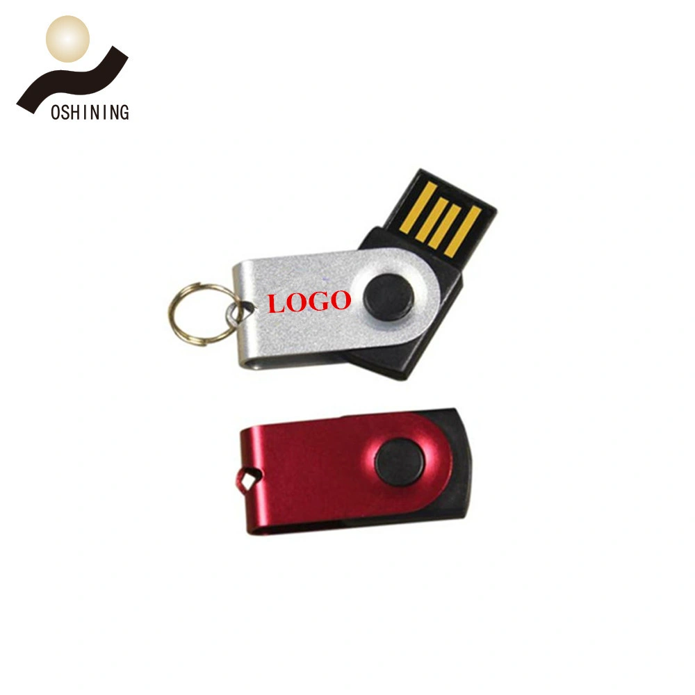 Promotional Custom Logo Stick Mini Swivel USB Flash Memory Drive