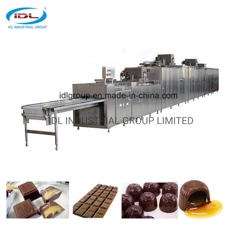 Full Automatic Chocolate Moulding Line for Making Chocolate Bars, Chocolate Tablets