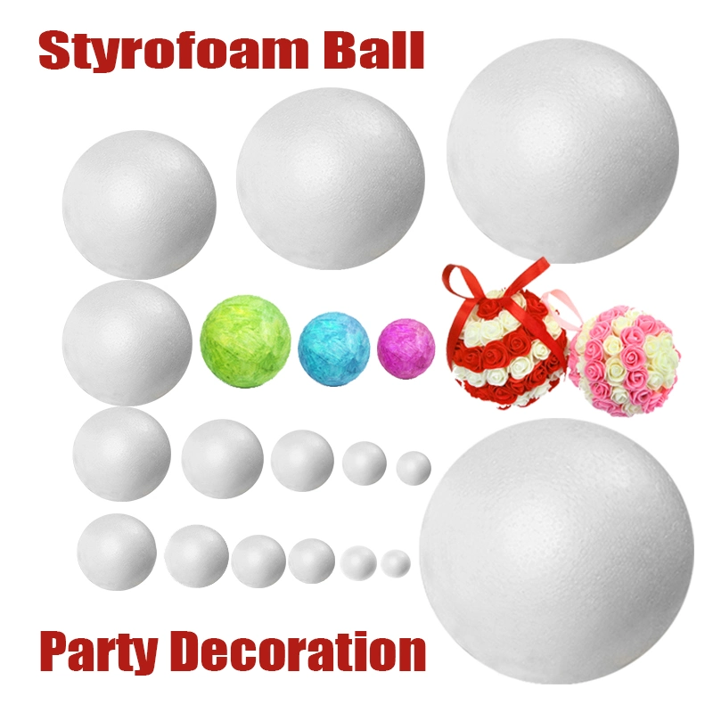 15cm Craft Styrofoam Ball DIY Foam Balls for Wedding Decoration Holiday Party Christmas Ornament