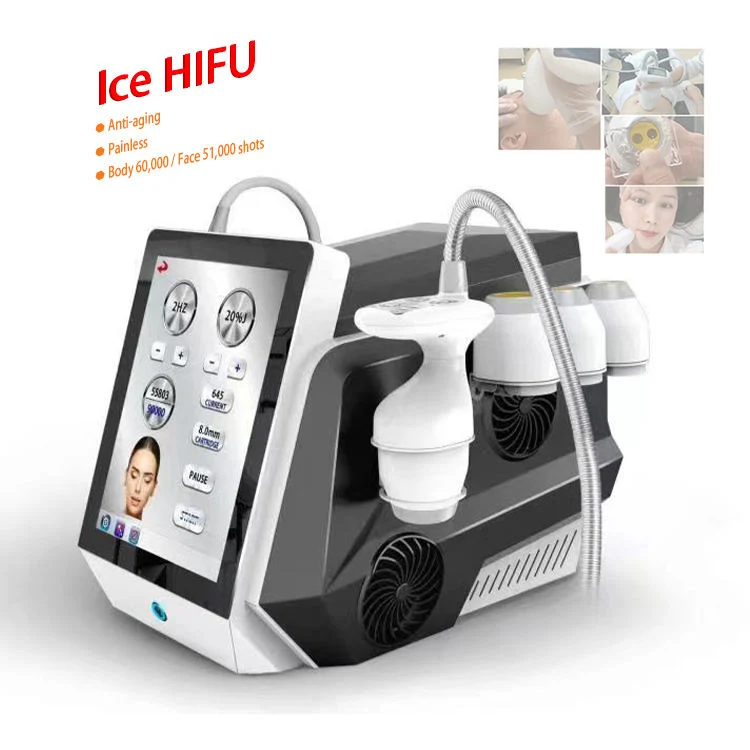 Neue Cold Vmax Ice Hifu Face Lifting Body Slimming Vmax Anti-Falten-Gesichtsbehandlung Ice Vmax Korea Hifu