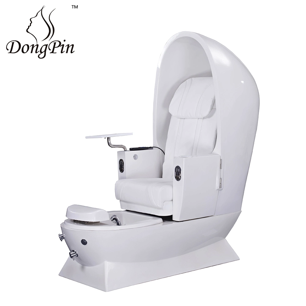 Silla de pedicura de equipo de salón Silla de SPA Silla de masaje de pies en blanco