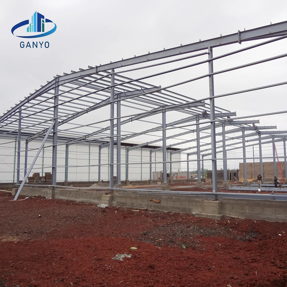High quality/High cost performance  Prefabricated Warehouse Workshop Clear Span Customize Steel Frame Apartment Building Construction Structure