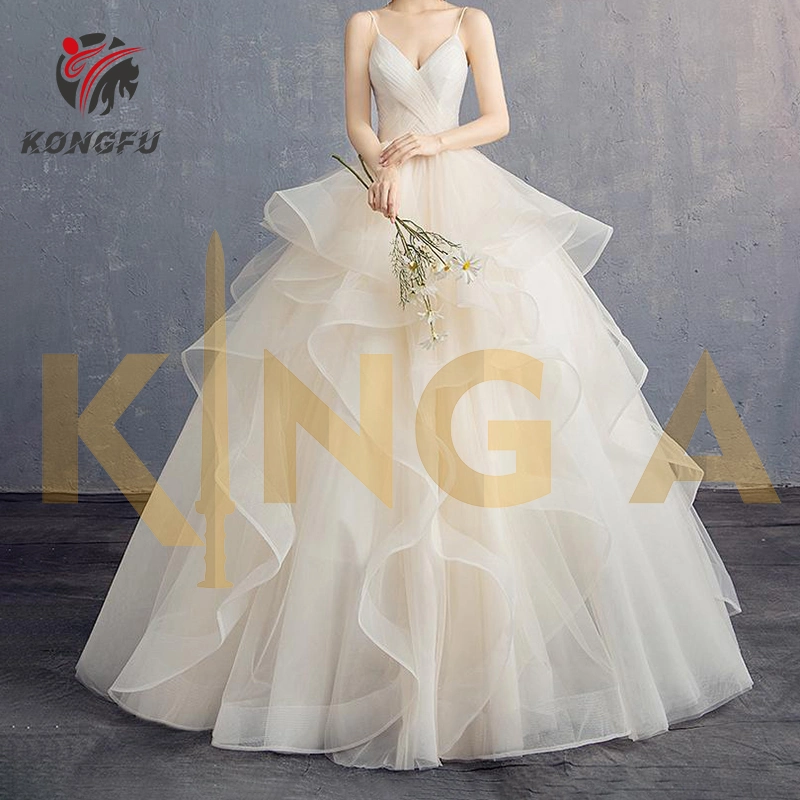 Korean Original Fashion Chiffon Used Clothes Bales Second Hand Luxury Wedding Dresses Bridal Gowns for Women