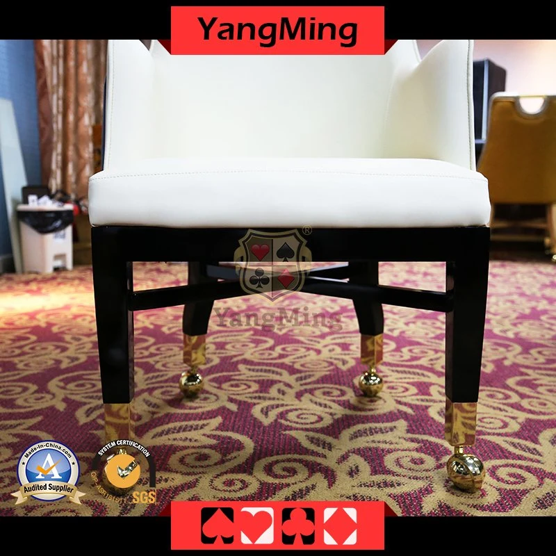 Korean Style Double Back Custom Casino Hotel Pulley Dining Table and Chairs Star Club Manufacturers Custom Chair Ym-Dk21