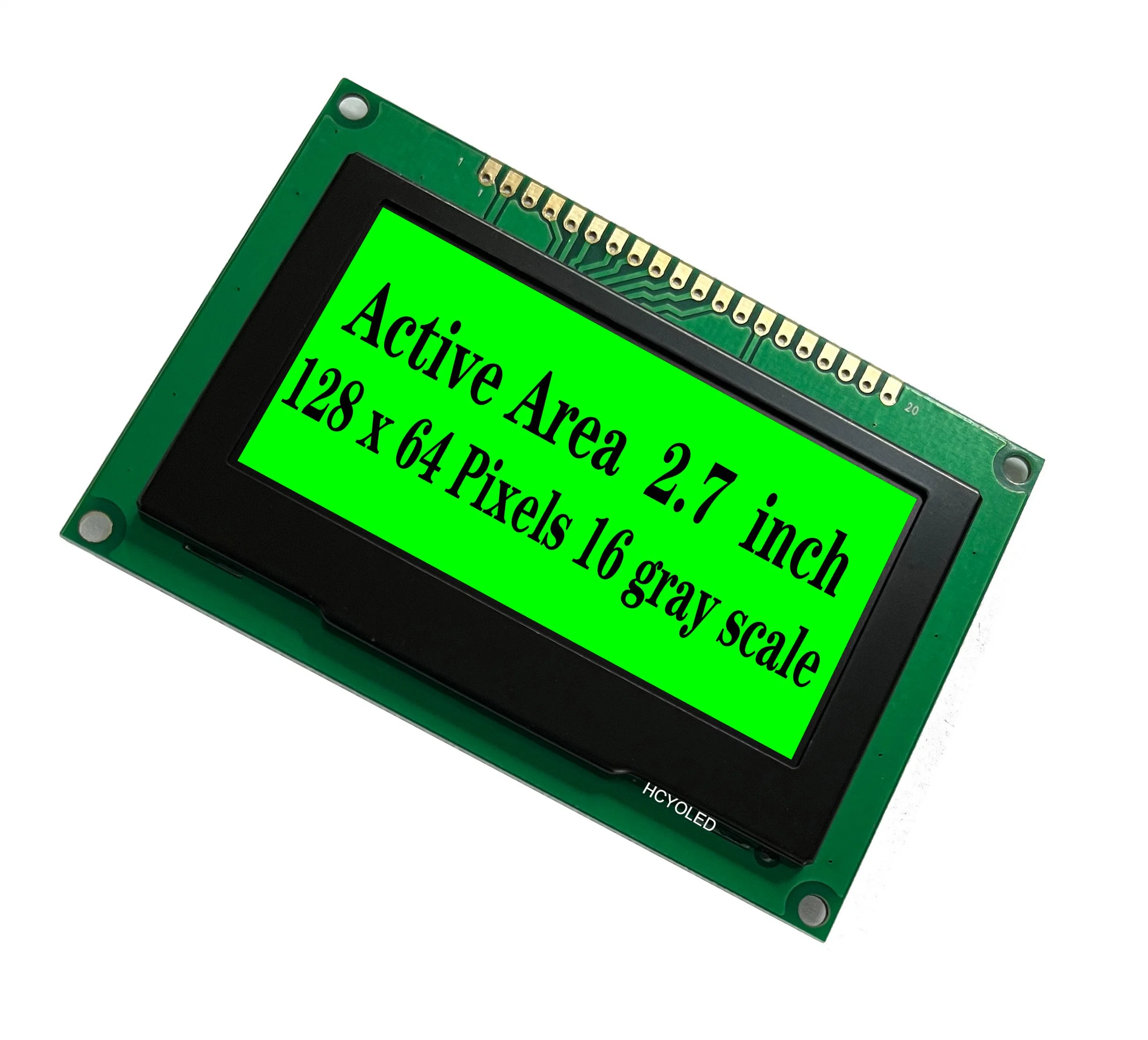 Our OLED Module, Featuring a 2.7" Screen, 128X64 Resolution, and Bold Yellow OLED Display, Is a Top Choice for Customers Seeking a Hot-Selling Item