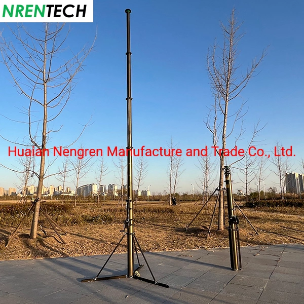 9m Mobile Telescoping Mast for Telecommunication Tower-Manual Operation Mast