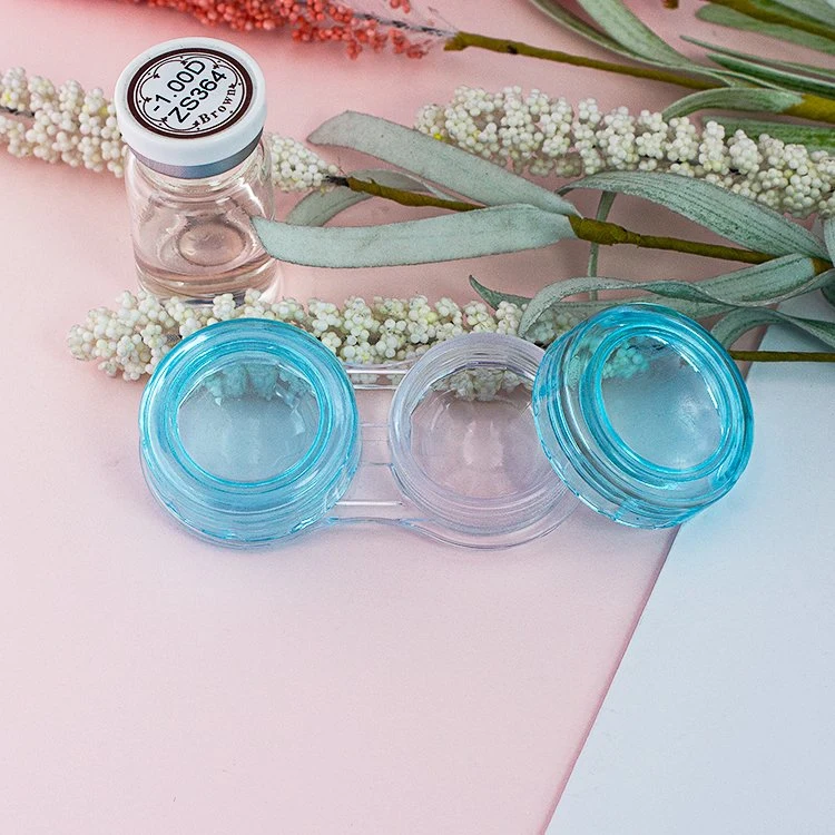 Eco-Friendly Lens Box Transparent Colourful Portable Custom Contact Lens Case