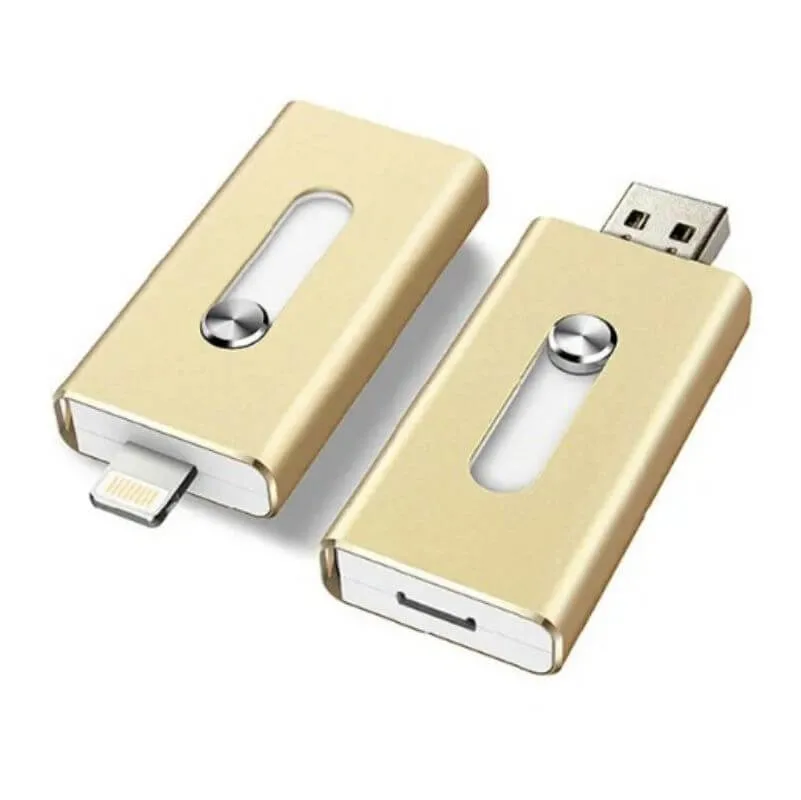 3-in-1 USB Memory OTG for Lightning/USB/Micro-USB Interface Stick Memory