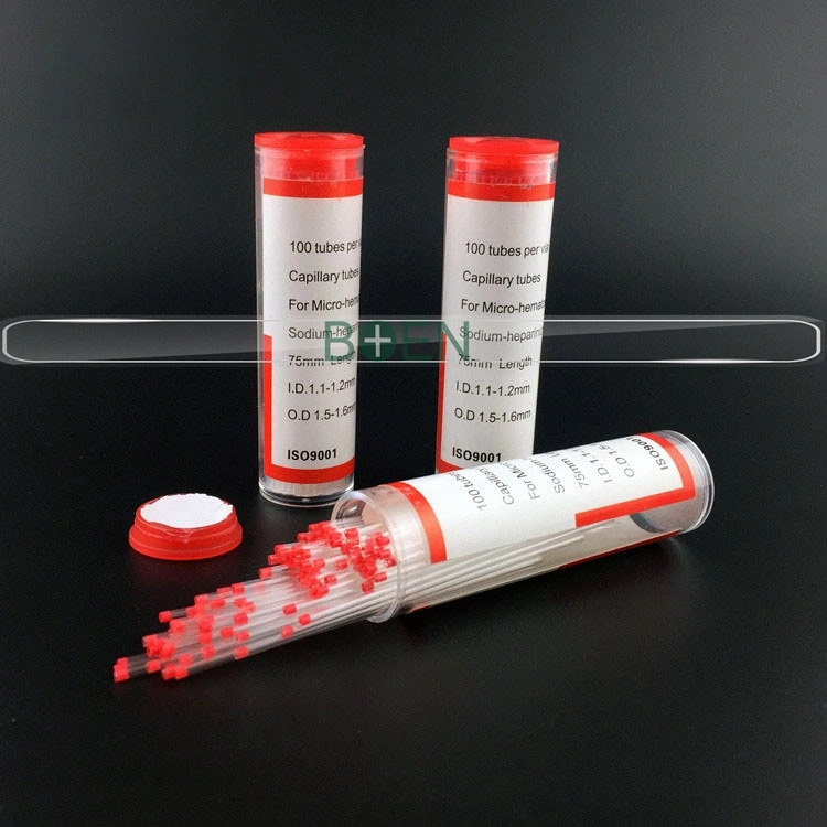 Lab Use Micro Hematocrit Capillary Blood Tubes with Heparine