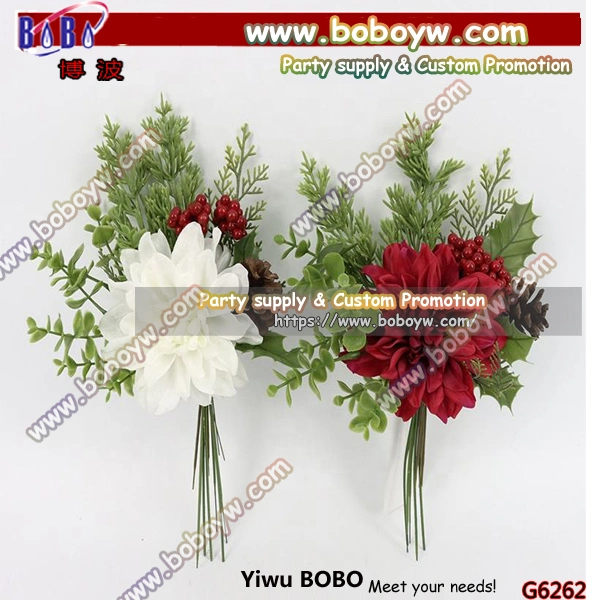 Artificial Flowers Bouquet for Home Decoration Wedding Ornament Silk Holiday Decoration (G6254)