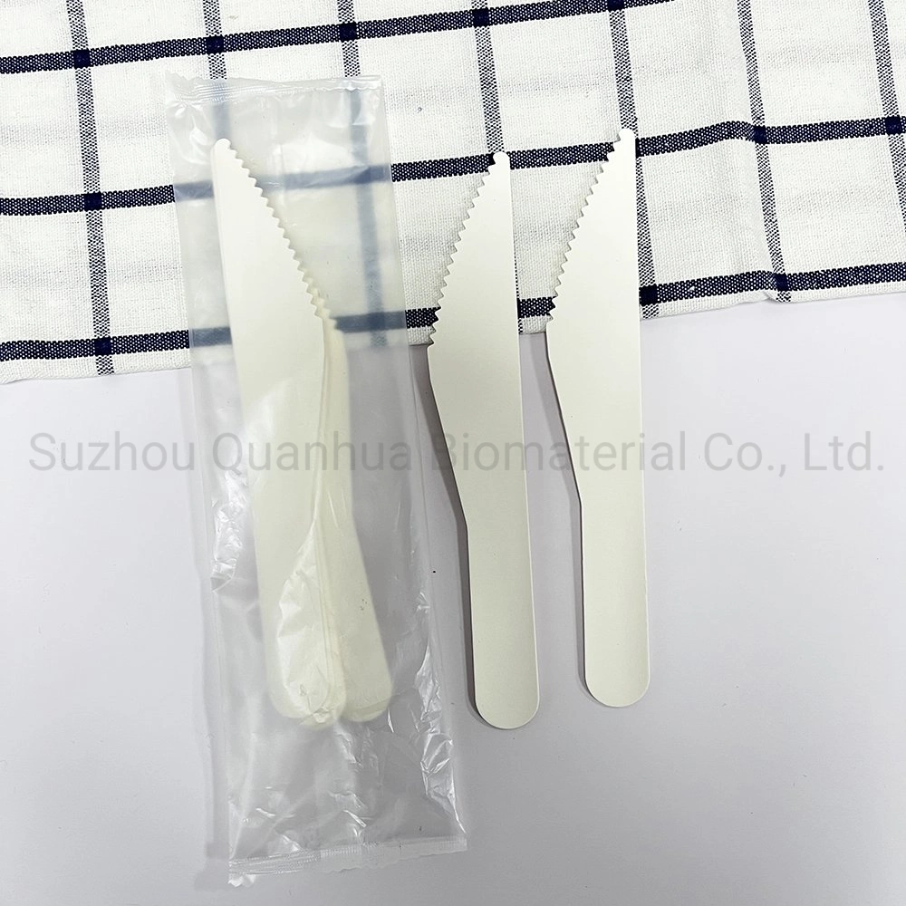 Quanhua High quality/High cost performance  6.2 Inch OEM ODM Disposable Paper Biodegradable Cutlery