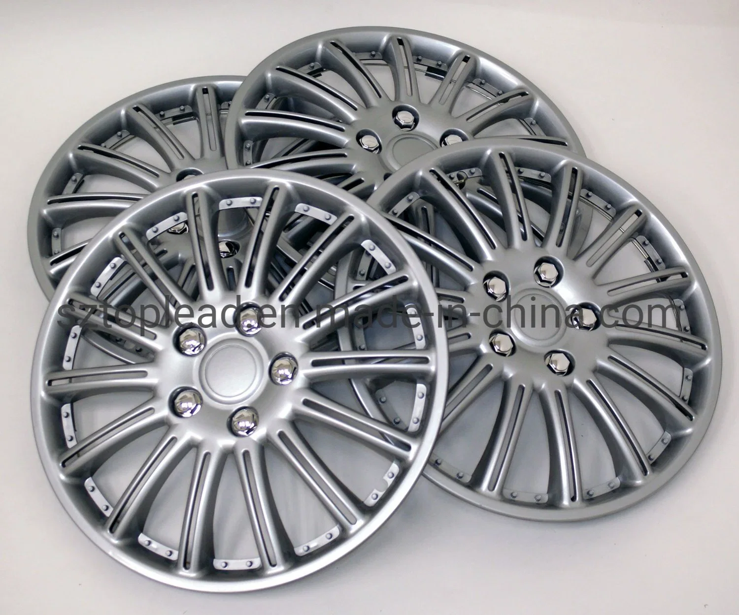 Оптовая торговля 13"14"15" PP ABS Silver Auto колеса крышки колпака автомобилей легкосплавных колесных дисков