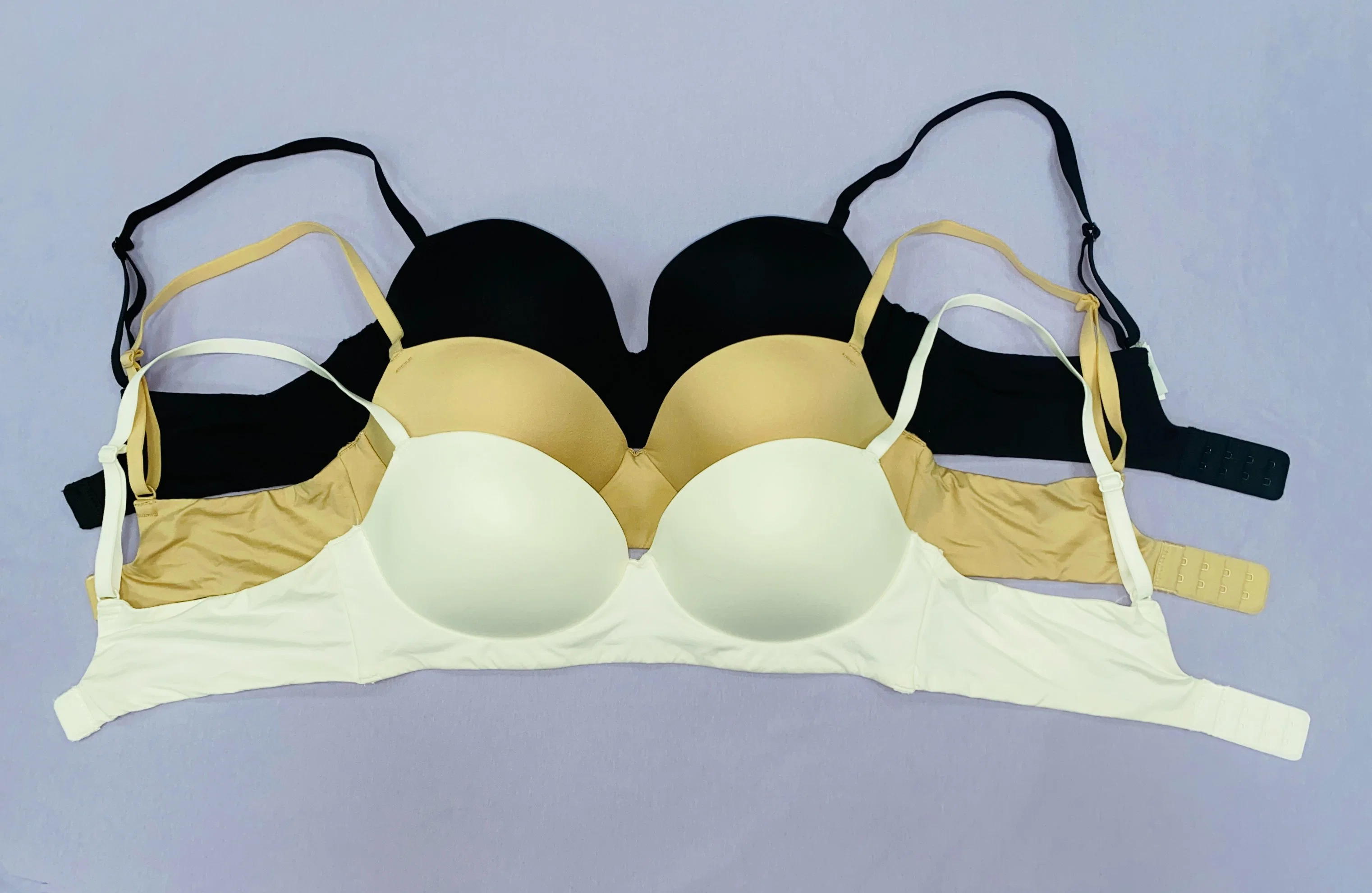 2022 New Style Basic Solid Soft Wireless Bra with Side Bone Smooth Lady Women Bra Lingerie