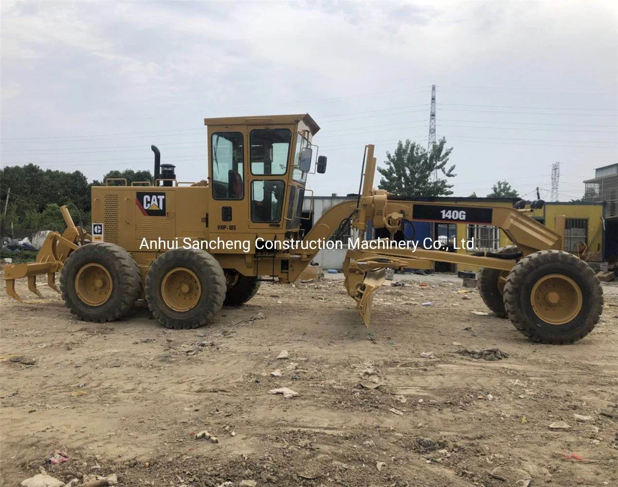 La niveladora de carretera utilizó máquinas Caterpillar 140g para la niveladora de construcción de carreteras