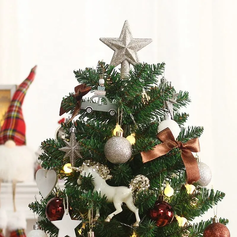 Hot Sale 50 Cm PVC Mini Christmas Tree Christmas Tree Pendant Set