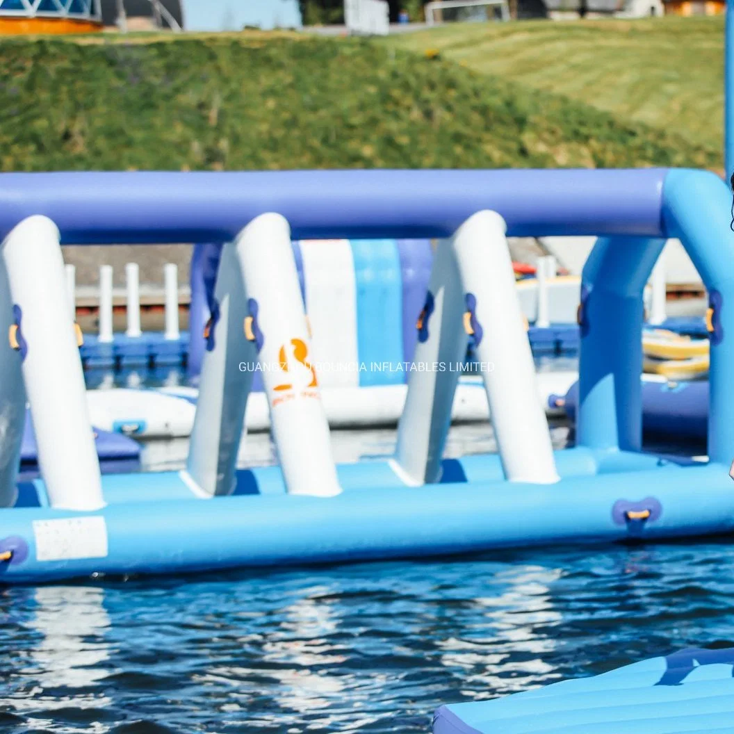 Outdoor Inflatable Water Park Games Floating Double Paths for Sale