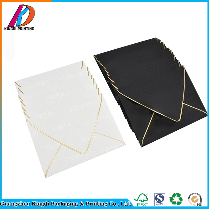 C5 Size Paper Envelope Bag with Gold Embossing