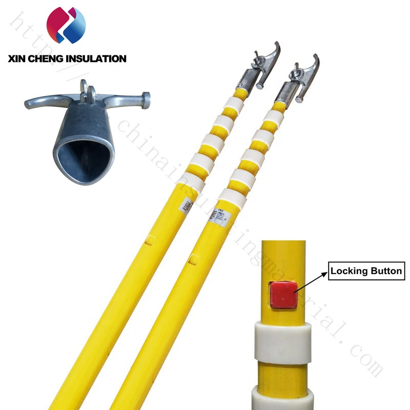 35kv High Voltage Hot Sales Adjustable Triangle Telescopic Hot Stick/Link Stick/Operating Rod