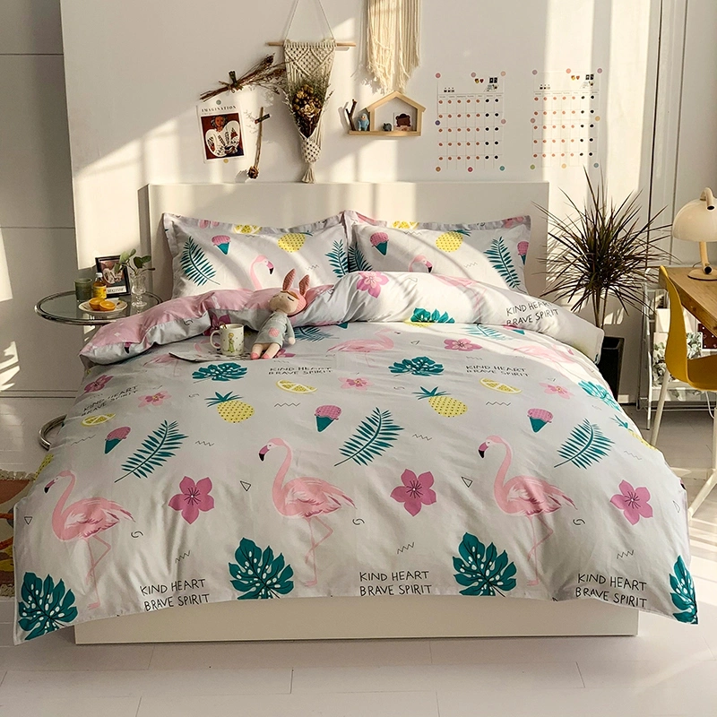 Hot Product Customized Hunderd of Pattern Breathable Cotton Fabric Bedclothes Pillowcases Duvet Quilt Cover Bedding Set