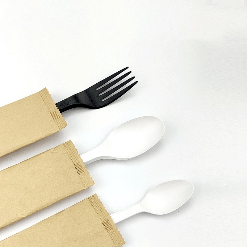 100% Bio Disposable Custom Cpla Cookware Cutlery Sets Individually Packaging 100% PLA Tableware for Restaurant Party