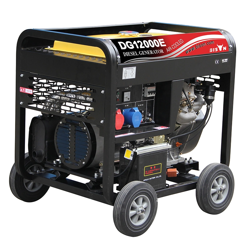 Générateur diesel bison 10 kw 1500 tr/min triphasé 48 V c.c. trois Phase 10kVA Prix Générateur d'alimentation 380V 220V démarrage automatique