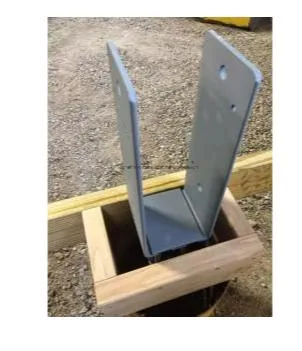 Custom Post Support Bracket U L Type Post Support Angle Bracke for Timber Stamping Parts