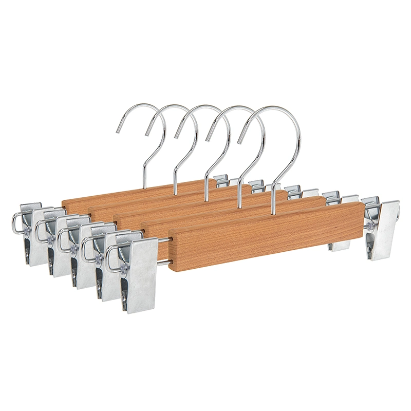 Pants Trousers Skirts Hanger Made by Cedar Wood Insets Prevention Rack