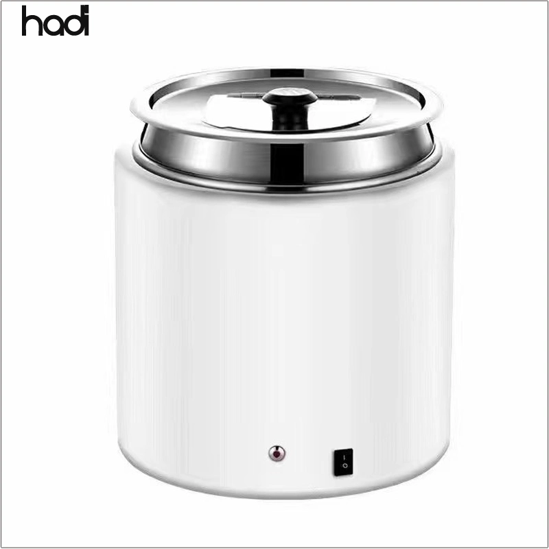 Hadi Hotel Restaurant Commercial Warm Soup Pots 10 Liter Soup Station Buffet Red Color Electric Kettle Stainless Steel Buffet Food Warmer for Soup