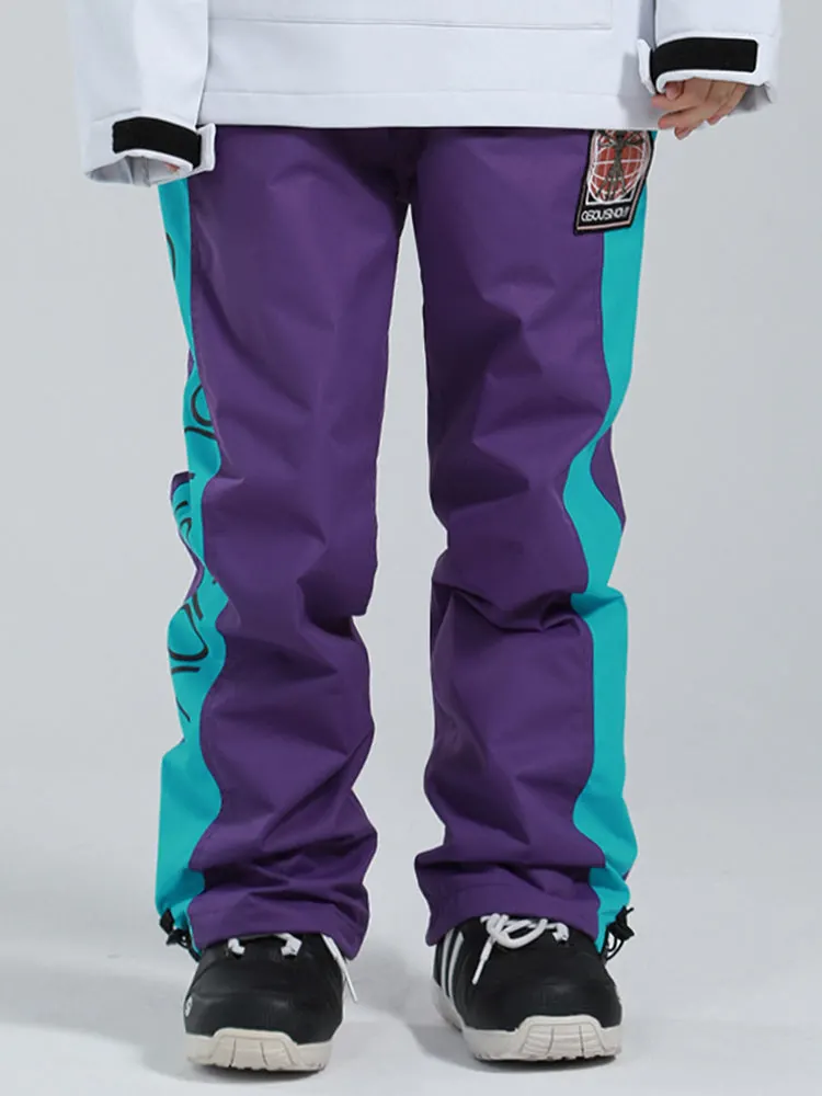 Pantalons de neige réfléchissants pour hommes, coupe-vent, de sport Freestyle Mountain Discover.