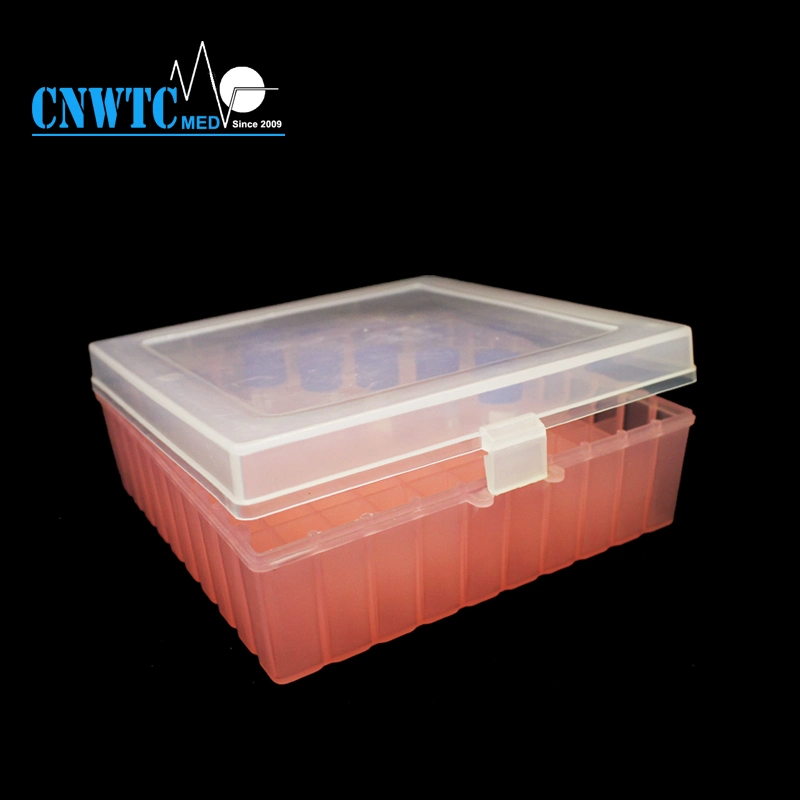 Laboratoire de matériel PC 2ml 81 puits Cryovial Stand Case Cryo tube