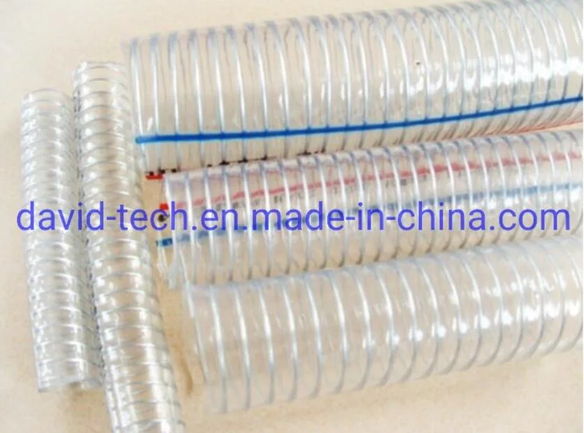 PVC Anti-Chemical Steel Wire Reinforced Vacuum Transparent Spring Hose Tube Pipe