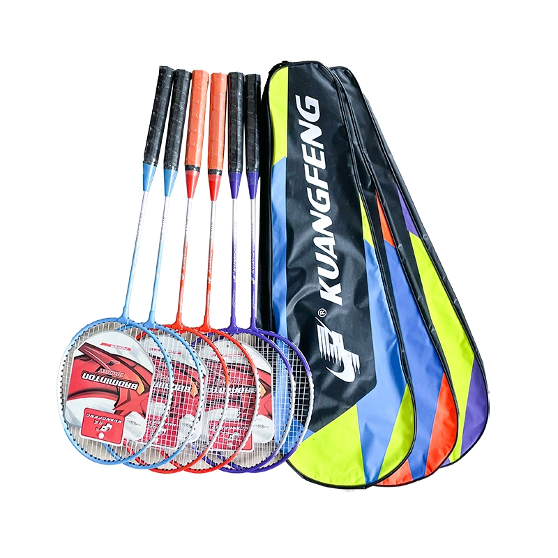 Wholesale Indoor Outdoor Sports Customized Brand Aluminum Carbon Badminton Racket Set