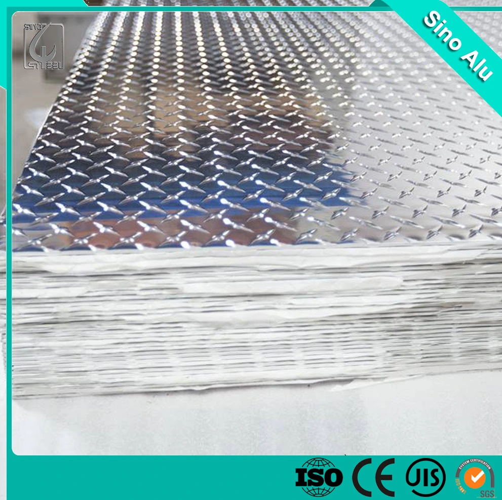 High quality/High cost performance  Five Bar Tread Diamond Aluminum Embossed Plate