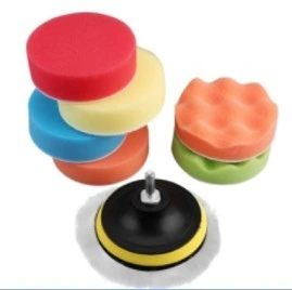 10PCS 3'' Polishing Pads Kit Sponge Waxing Buffing Foam Polish Pad Set for Car Sanding, Polishing, Waxing, Sealing Glaze