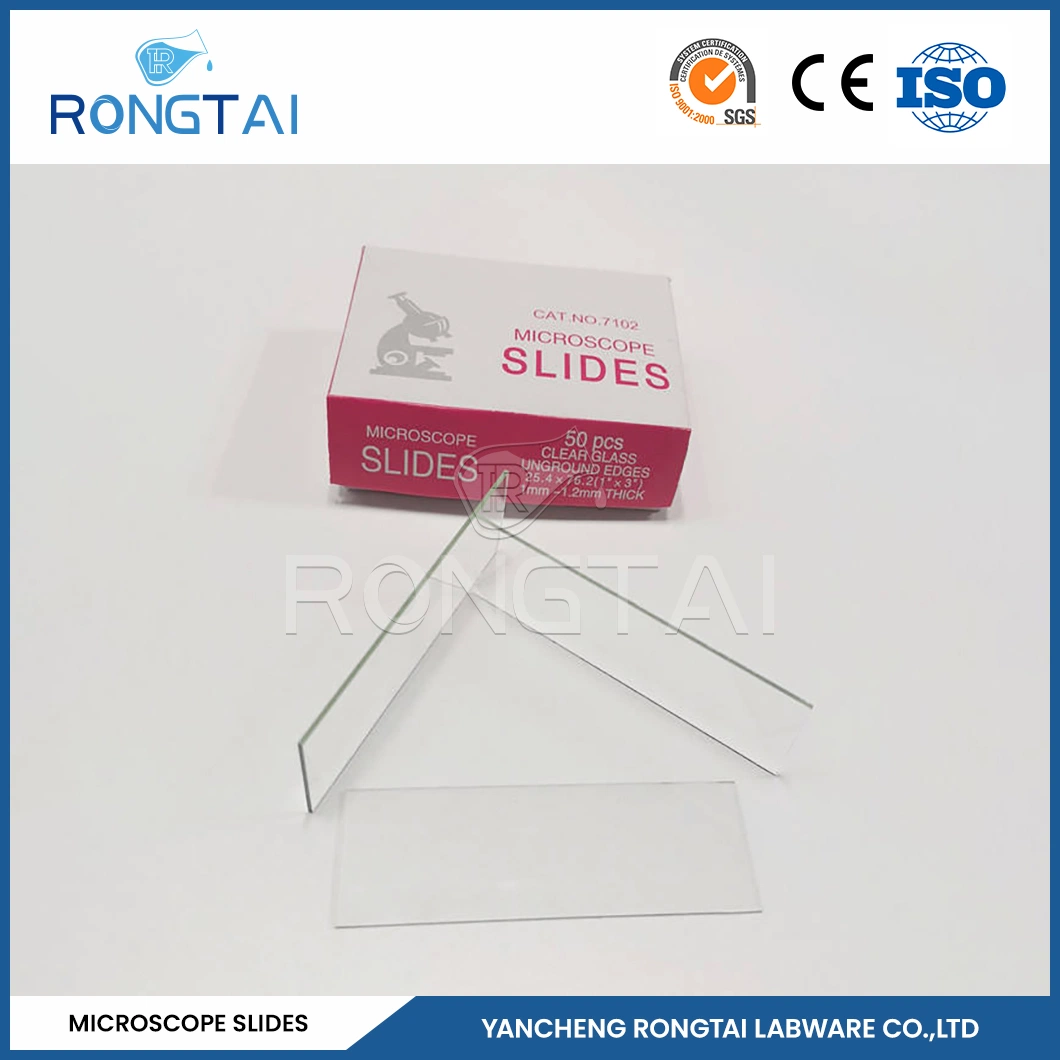 Rongtai Physik Laborgeräte Großhändler Tiermikroskop Folien China 7101 7102 7105 7107 7109 Micro Slide Glass