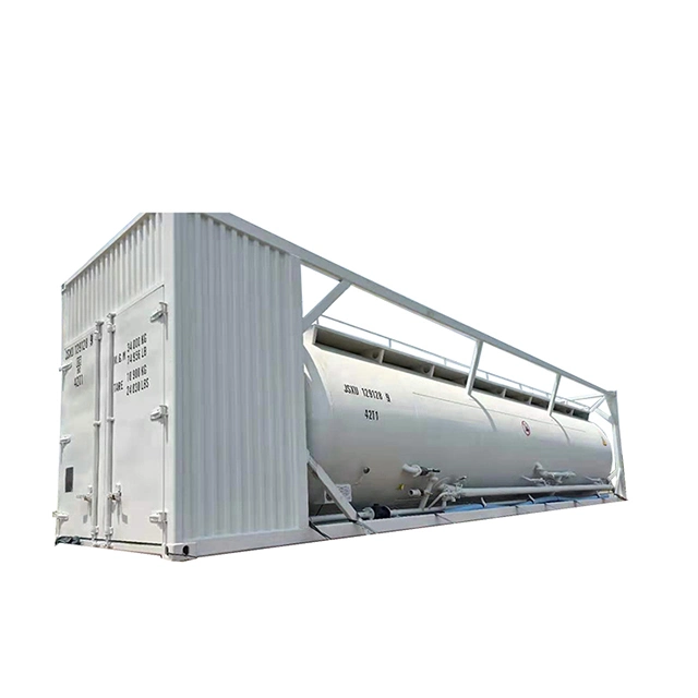 Lishixin ISO Standard 20FT Bulk Cement Powder Tank Container for Sale