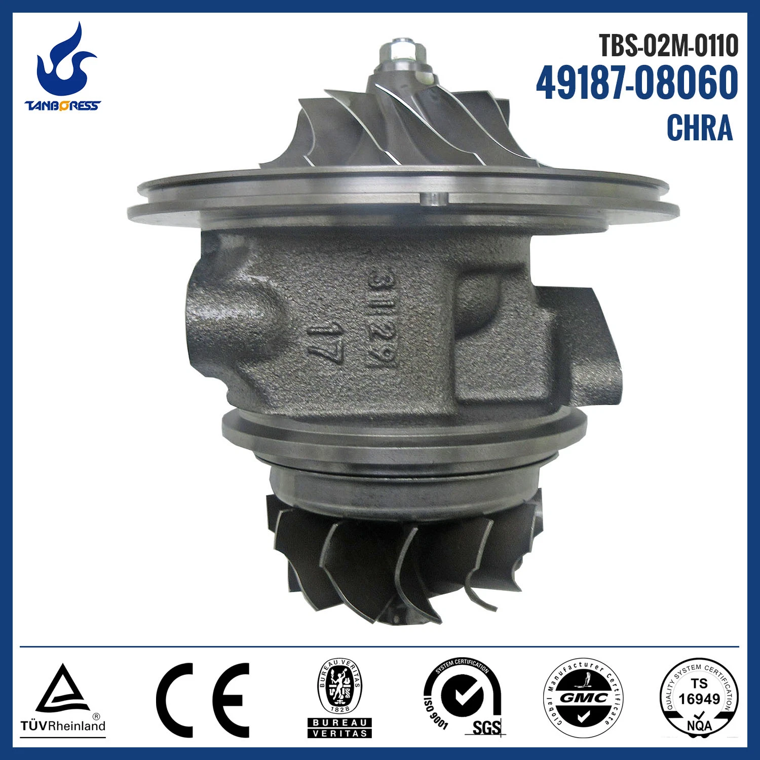 Turbo Cartridge Turbo 6D16T Engine 49187-00270 4918700270 turbocharger CHRA for Mitsubishi Fuso Truck