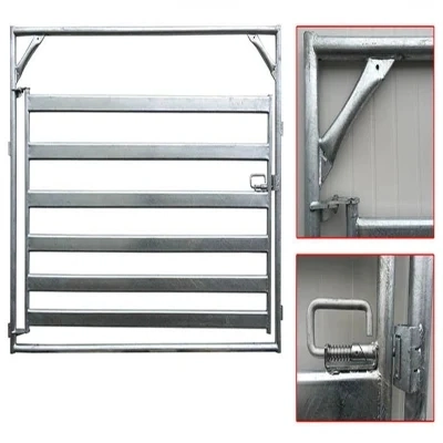 Galvanized Horse Cattle Fence Panel Stockyard Steel Iron Farm Livestock Metal Panel Fence