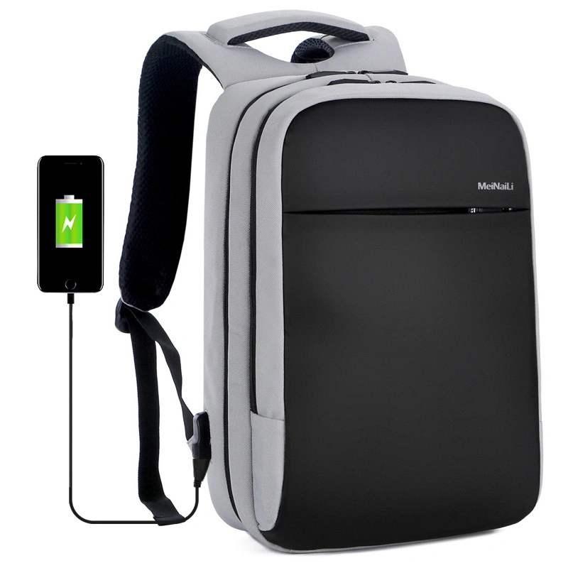 Sac à dos pour ordinateur portable 15,6 pouces hommes entreprise Mochila étanche portable sac à dos Sac de recharge USB de voyage sac à dos Bagpack mâle