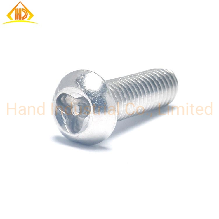 A2 A4 Stainless Steel Button Head Three Lobes with Pin Tamper Proof Screws