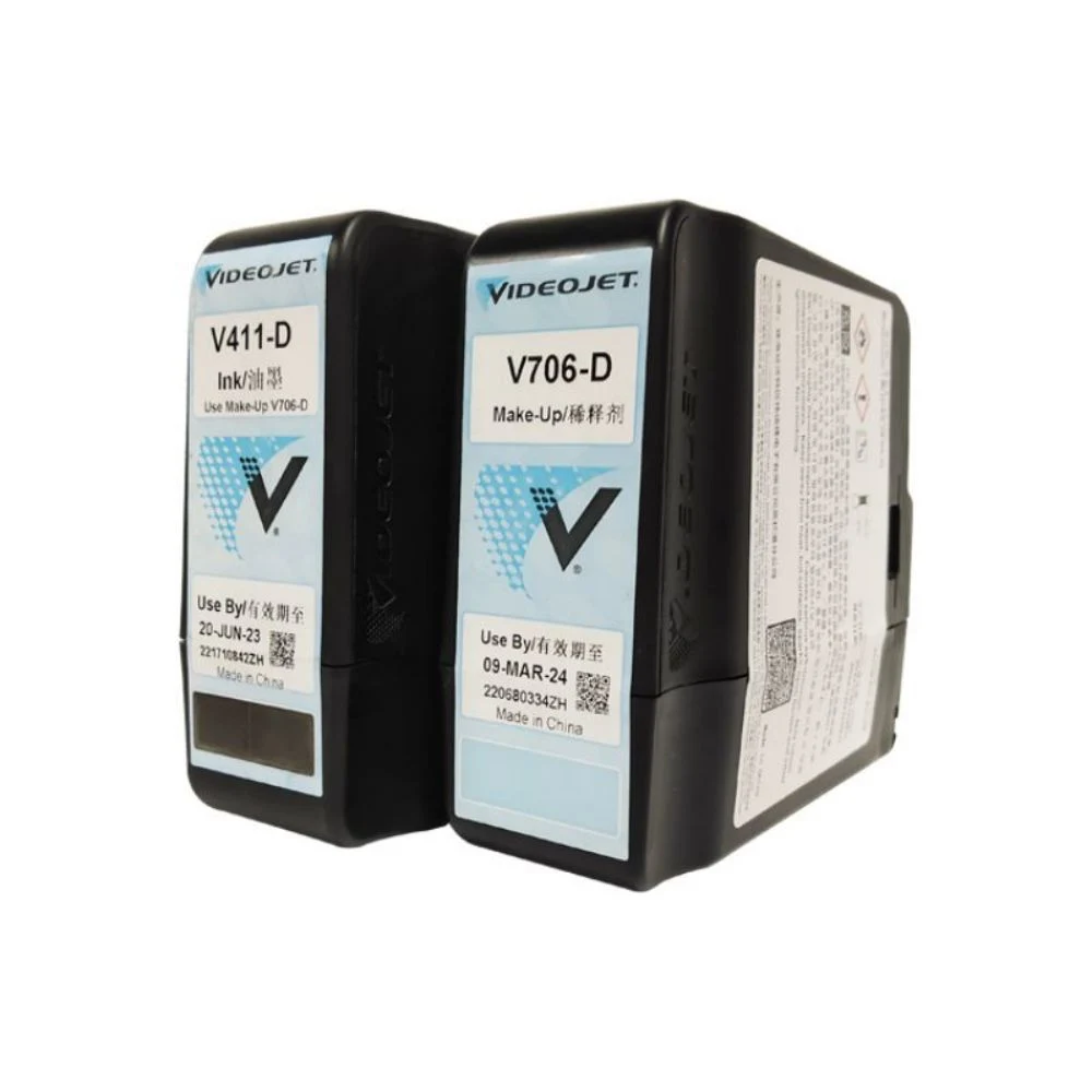 Precio de fábrica original V410-D V7206-D de tinta para impresora de inyección de tinta Videojet 1580 Cij