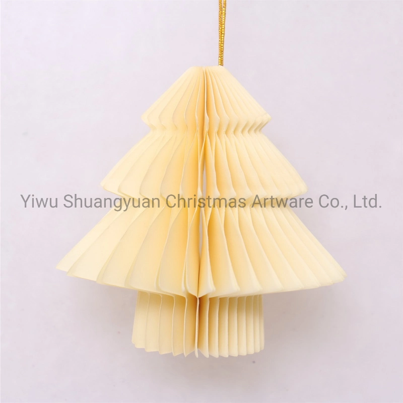 Christmas Paper Honeycomb Ball for Holiday Wedding Party Decoration Supplies Hook Ornament Craft Gifts